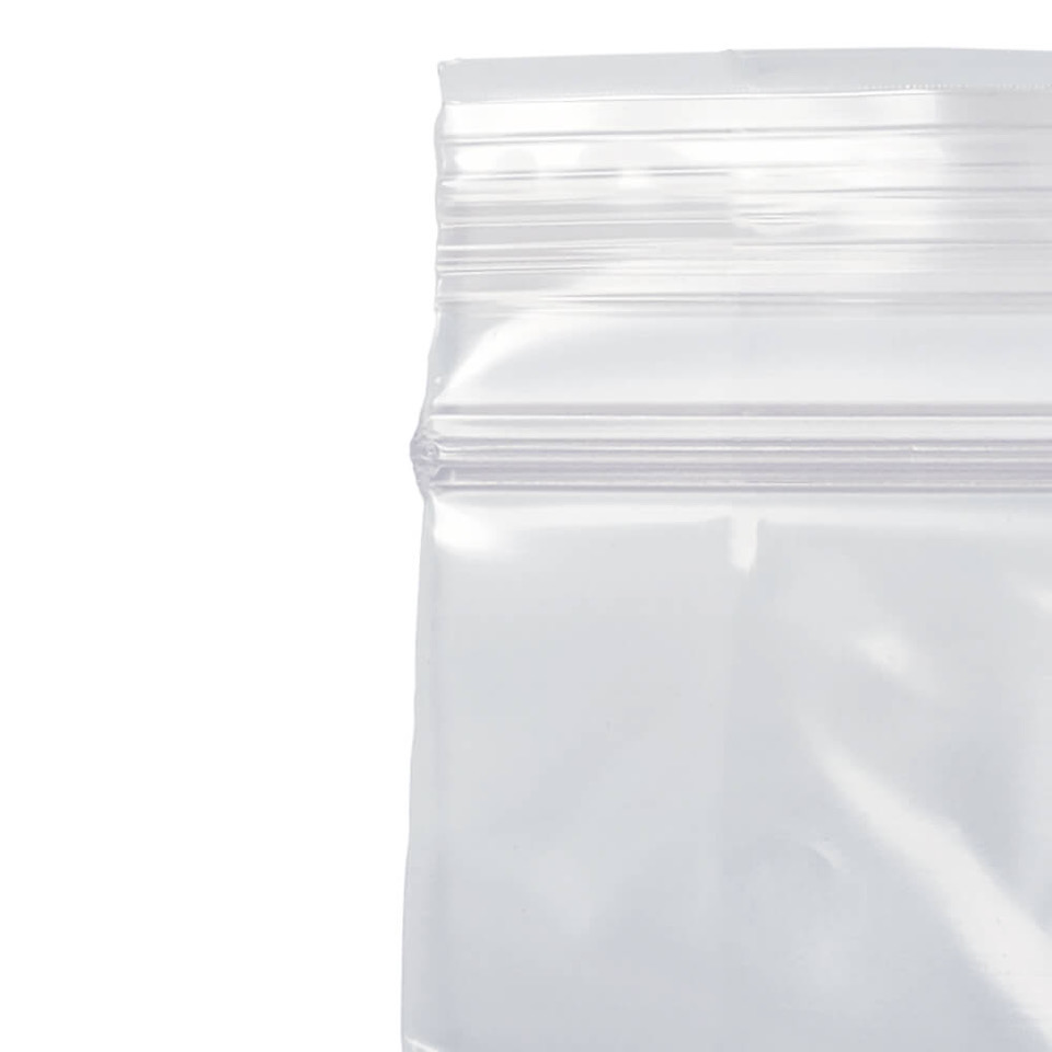 1000 2Mil Plastic Zip Lock Ziplock Bag 8x10 Writeable with white block in middle 