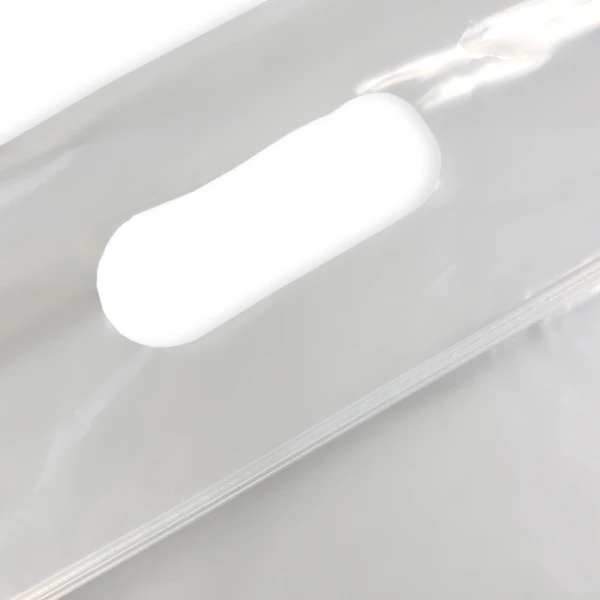 Close up of 1 Gallon Zip Lock Handle Bag 12 x 12 3 Mil - NFL Approved Handle