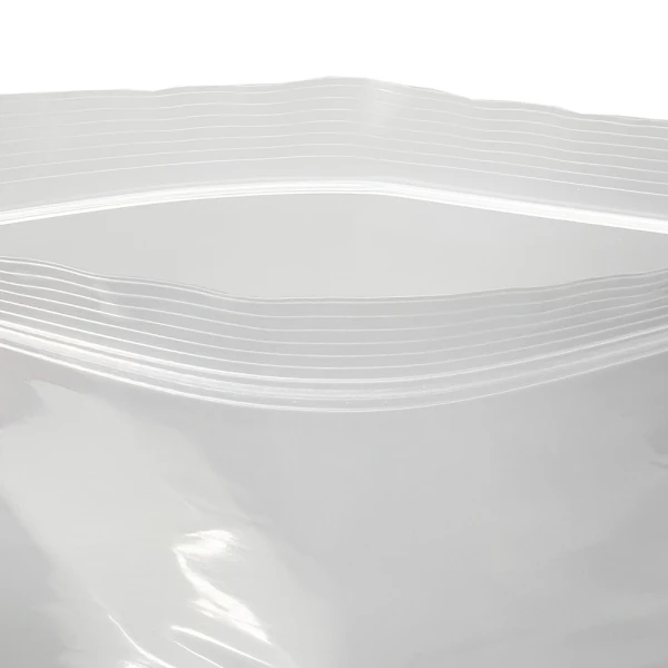 10 x 10 4 Mil Clearzip Lock Top Bag Open Close up of Open 10 x 10 Clearzip® Locking Top Bag 4 Mil