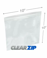 10 x 10 Clearzip® Lock Top 2 Mil Bags