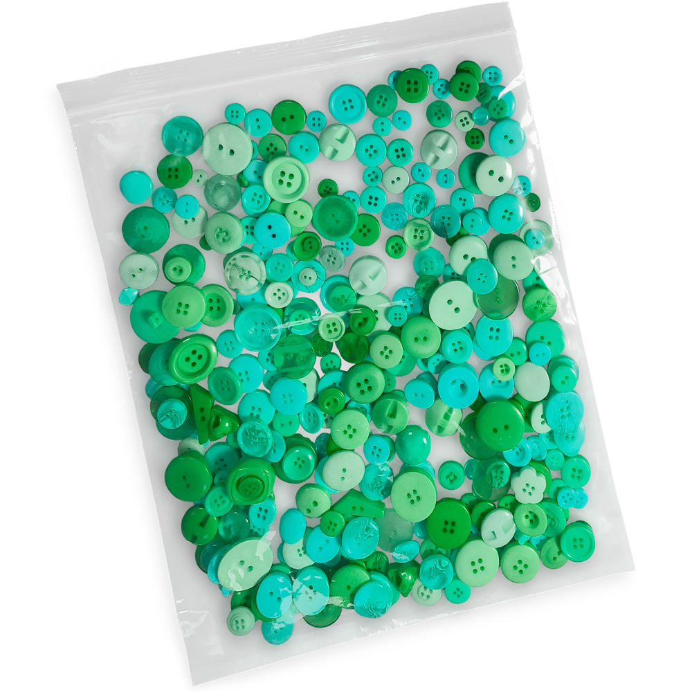 10 x 12 Clearzip® Locking Top Bag 2 Mil with Buttons