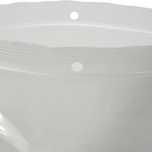 10x12 4 Mil Clearzip Lock Top Hang Hole Bags Open Top Open Top of 10 x 12 Clearzip Locking Top Bags with Hang Hole 4 Mil