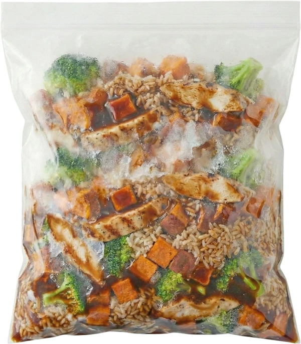 10 x 12 4 Mil Double Track Zip Bags 10 in. x 12 in. Double Track Zipper Bags Marinading Food