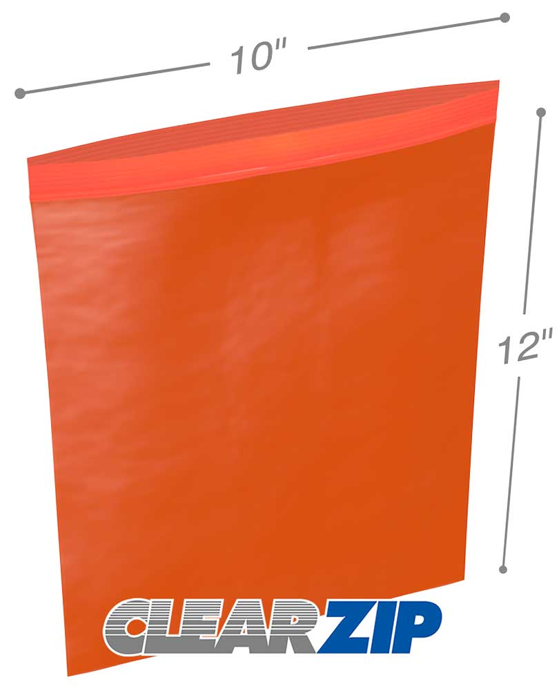 10x12 red zipper bags