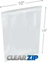 10 x 14 .008 ClearZip Lock Bags
