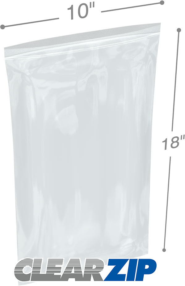 10 x 18 .006 Clearzip Lock Bags