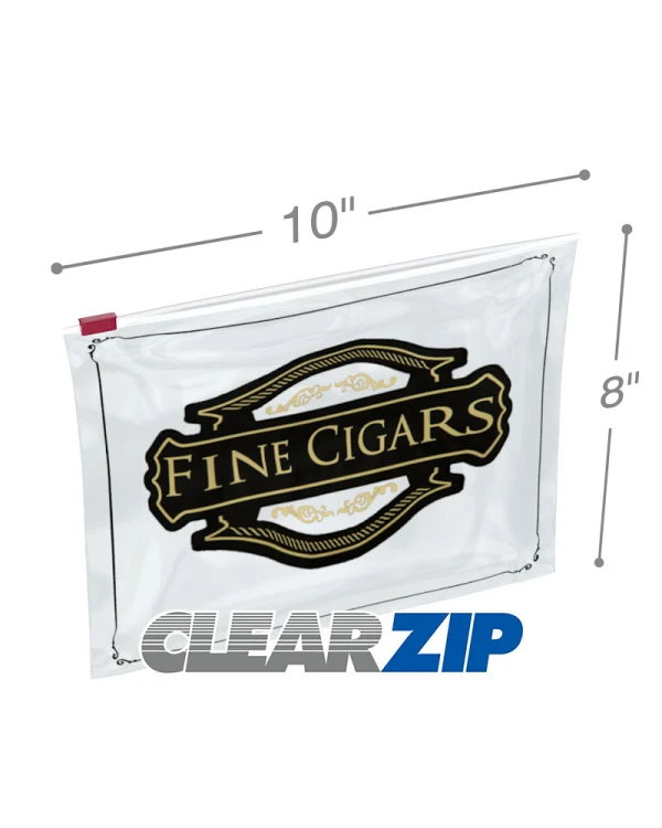 10 x 8 3 mil slider lock cigar bag 10x8 3 mil slider lock cigar bag