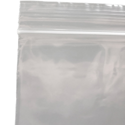 Close Up of 10 x 12 2 Mil Clearzip Lock Top Bag Zipper