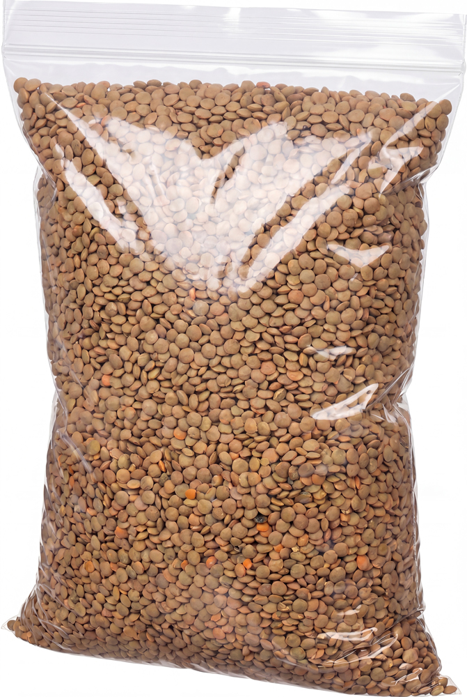 Bulk Food inside of a 10 x 13 Clearzip&reg; Locking Top Bags 4 Mil