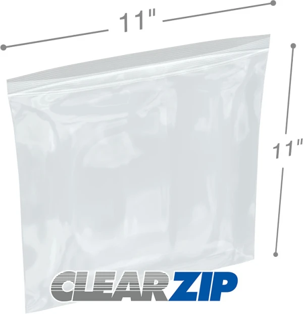 11 x 11 .006 Clearzip Lock Bags