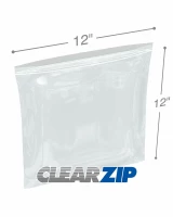 12x12 double track zipper bags