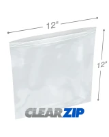 12x12 6Mil Zipper Locking Bags