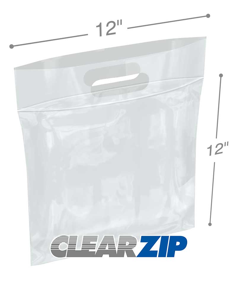 12x12 Zipper Locking Handle Bags