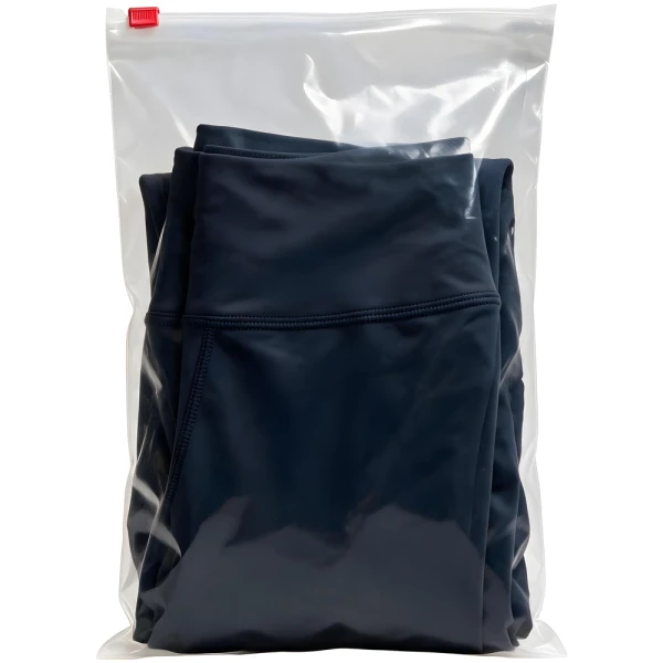 Yoga Pants inside of 12x 5 3 mil Slider Bags
