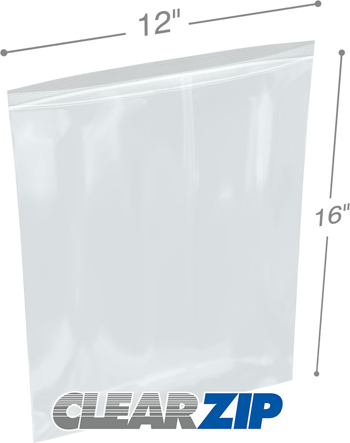 12 x 16 .006 Clearzip Lock Bags