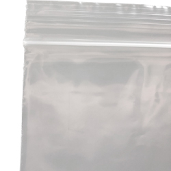 Close Up of 12 x 12 2 Mil Clearzip Lock Top Bag Zipper