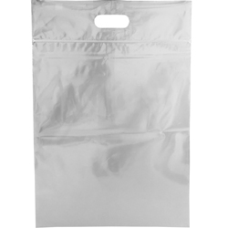 AllTopBargains 3 Large Plastic Clear Storage Bags Handle Resealable Zipper Clothes Travel 15x17