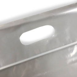 AllTopBargains 3 Large Plastic Clear Storage Bags Handle Resealable Zipper Clothes Travel 15x17