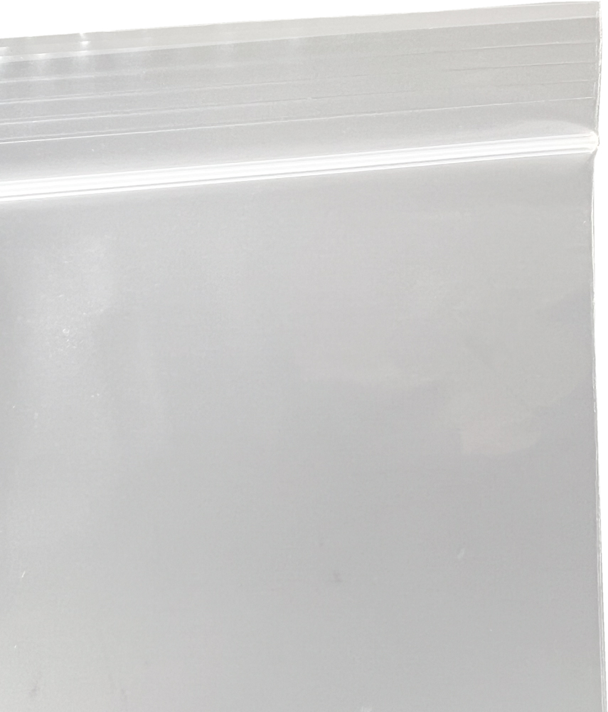 Offset Lip and Open Top of 14 x 20 Clearzip Locking Top Bags 2 Mil