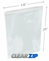 14 x 20 Clearzip® Lock Top 2 Mil Bags