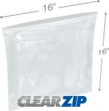 16 x 16 .008 ClearZip Lock Bags