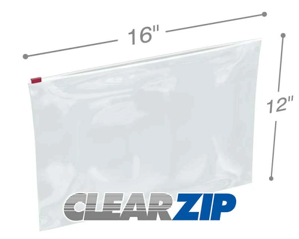 16 x 12 Slider Bag 16 x 12 Slider Bag Diagram with Measurements