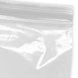 Close up of 18 x 24 Zip Locking Poly Bags with Suffocation Warning Zipper