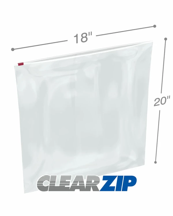 20 Pcs Transparent White Back Ziplock Zipper Packaging Bag Slide