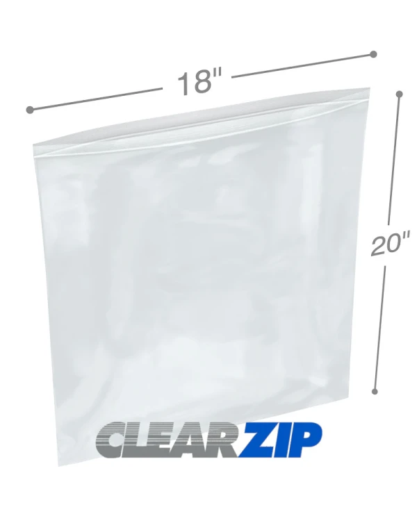 18x20 Clearzip&reg; Lock Top 4 Mil Bags