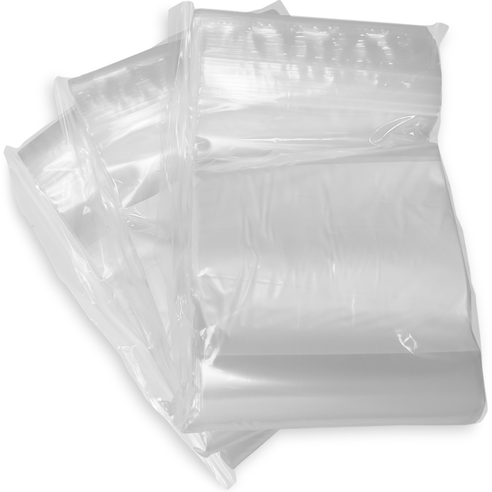 Innerpacks of 6 x 9 Clearzip® Locking Top Bags with White Block 2 Mil