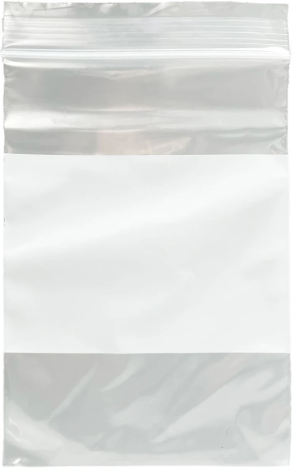 2 Mil 4 x 6 White Block Clearzip Lock Top Bags 4 x 6 Clearzip Locking Top Bags with White Block 2 Mil