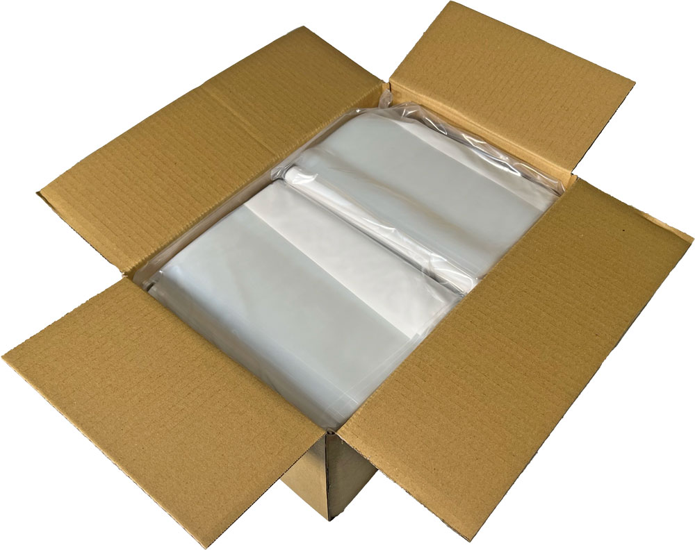 Case of 8 x 10 Clearzip Locking Top Bags with White Block 2 Mil