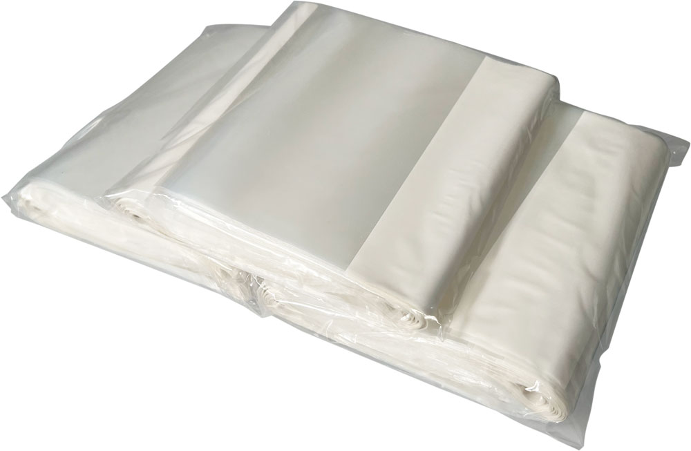 Inner Packs of 8 x 10 Clearzip Locking Top Bags with White Block 2 Mil