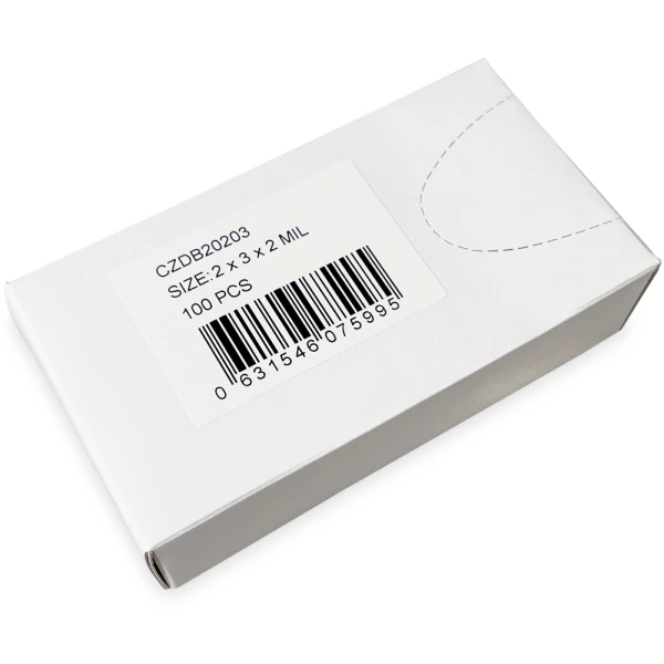 2 x 3 2 Mil Clearzip Lock Top Bags w/ Dispenser Box Dispenser Box of 2 x 3 2 Mil Clearzip Lock Top Bags