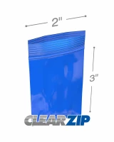 2x3 blue zipper bags