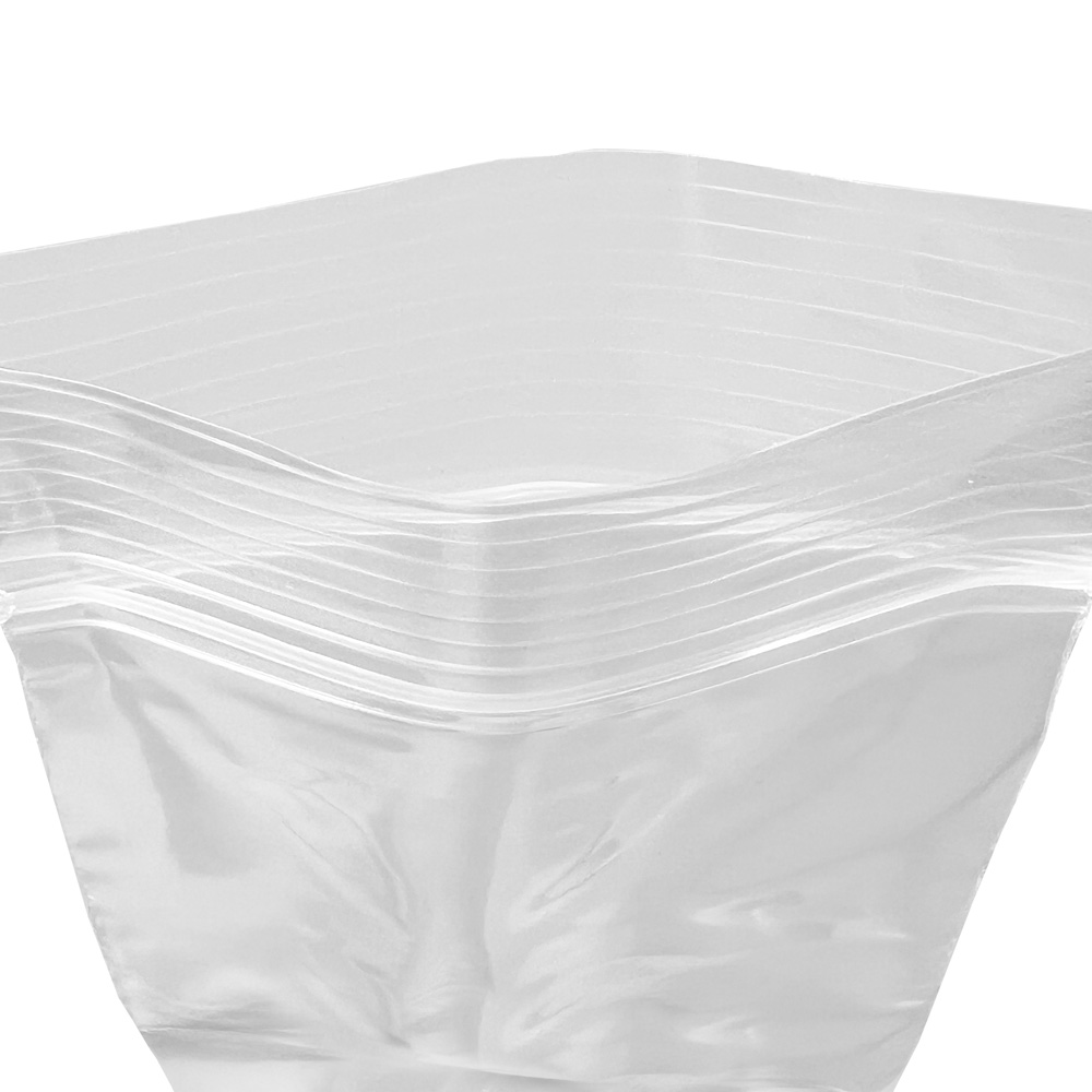 Close up of Open 2 x 3 Clearzip® Locking Top Bag 2 Mil