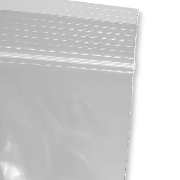 2 x 3 2 Mil Clearzip Lock Top Bag Zipper Close up of 2 x 3 Clearzip® Locking Top Bag 2 Mil Zipper