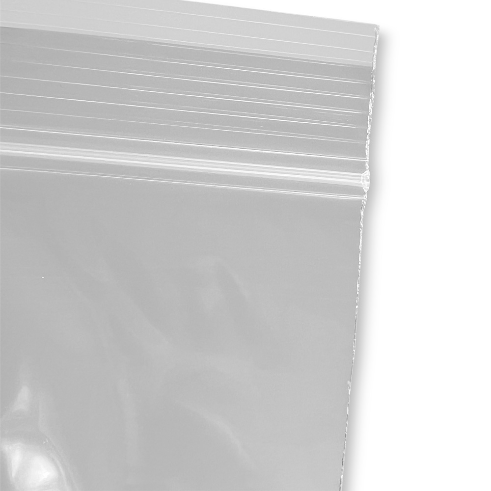 Close up of 2 x 3 Clearzip® Locking Top Bag 2 Mil Zipper