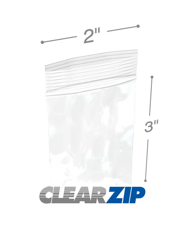 2 x 3 white zipper bags 2x3 white zipper bags