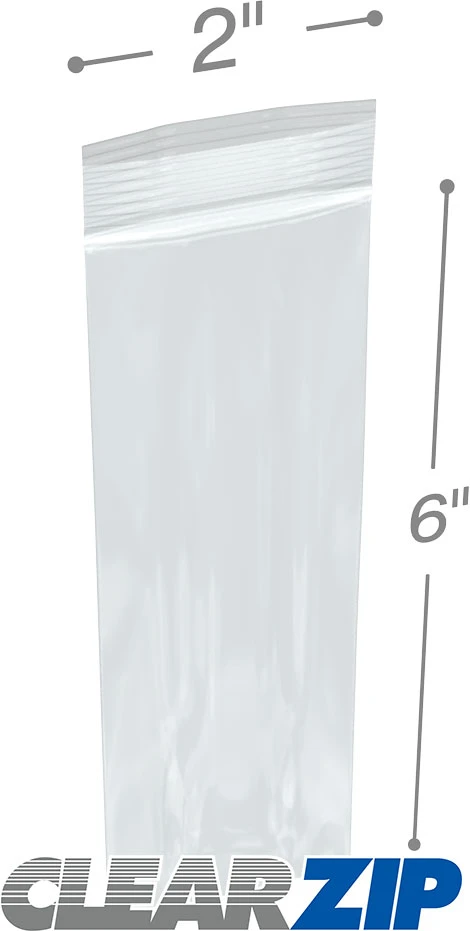 2 x 6 .006 Clearzip Lock Bags 2 x 6 .006 Clearzip Lock Bags