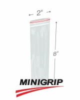2x5 2Mil Minigrip Reclosable Plastic Bags
