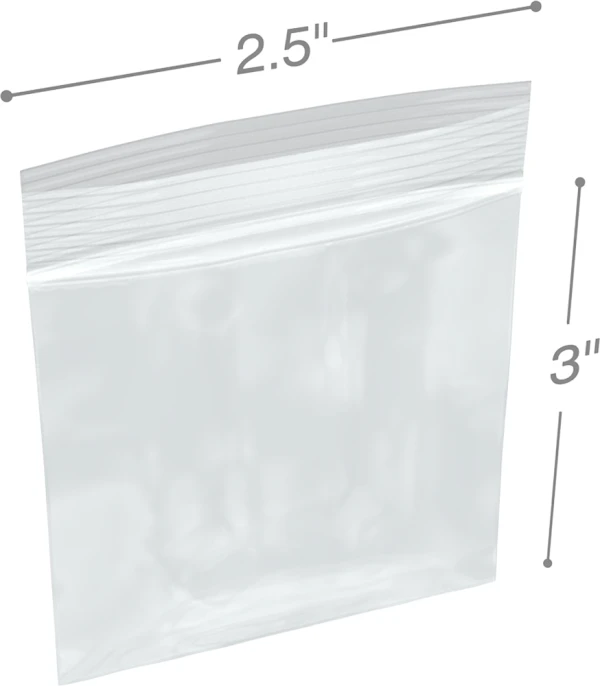 2.5x3 Clearzip Lock Top 4 Mil Bags 2.5x3 Clearzip Lock Top 4 Mil Bags