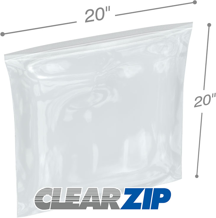 Packing Bags for Moving – 6 Pack Clear Zippered Storage Bags with