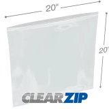 20 x 20 .008 ClearZip Lock Bags