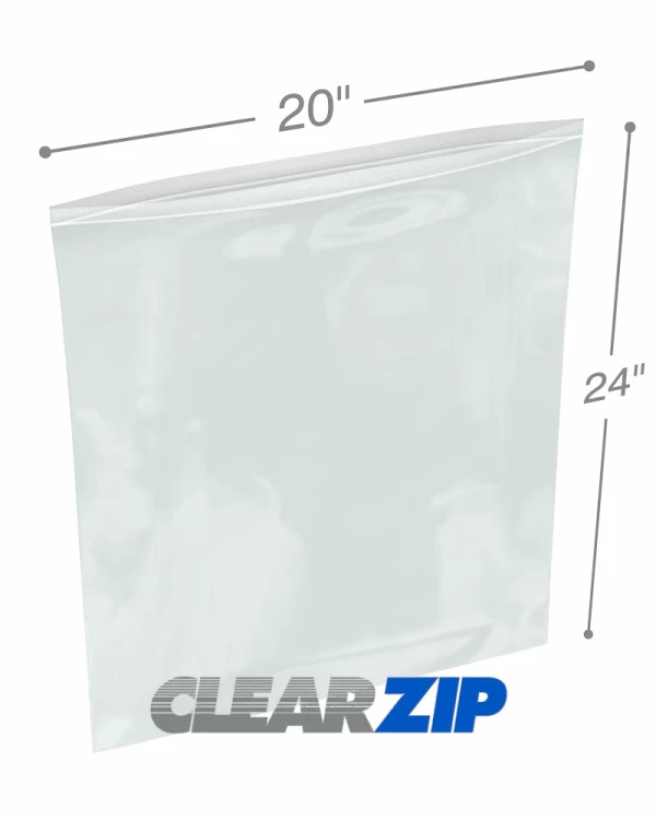20 x 24 6 Mil Clearzip® Locking Top Bags