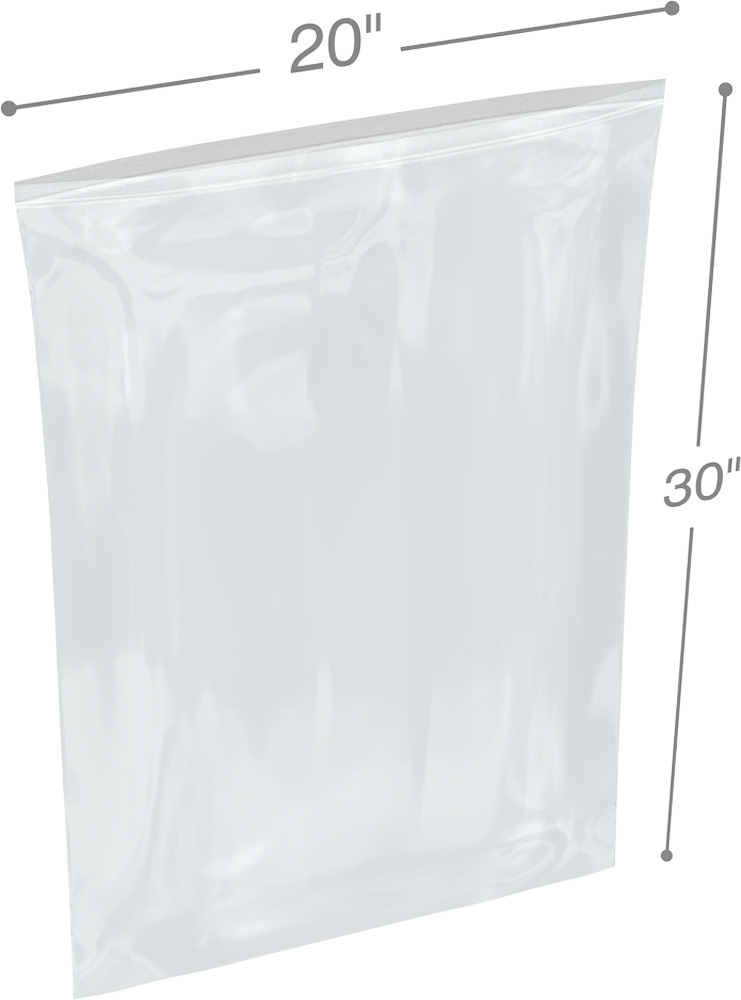 20 x 30 8 Mil ClearZip Lock Bags