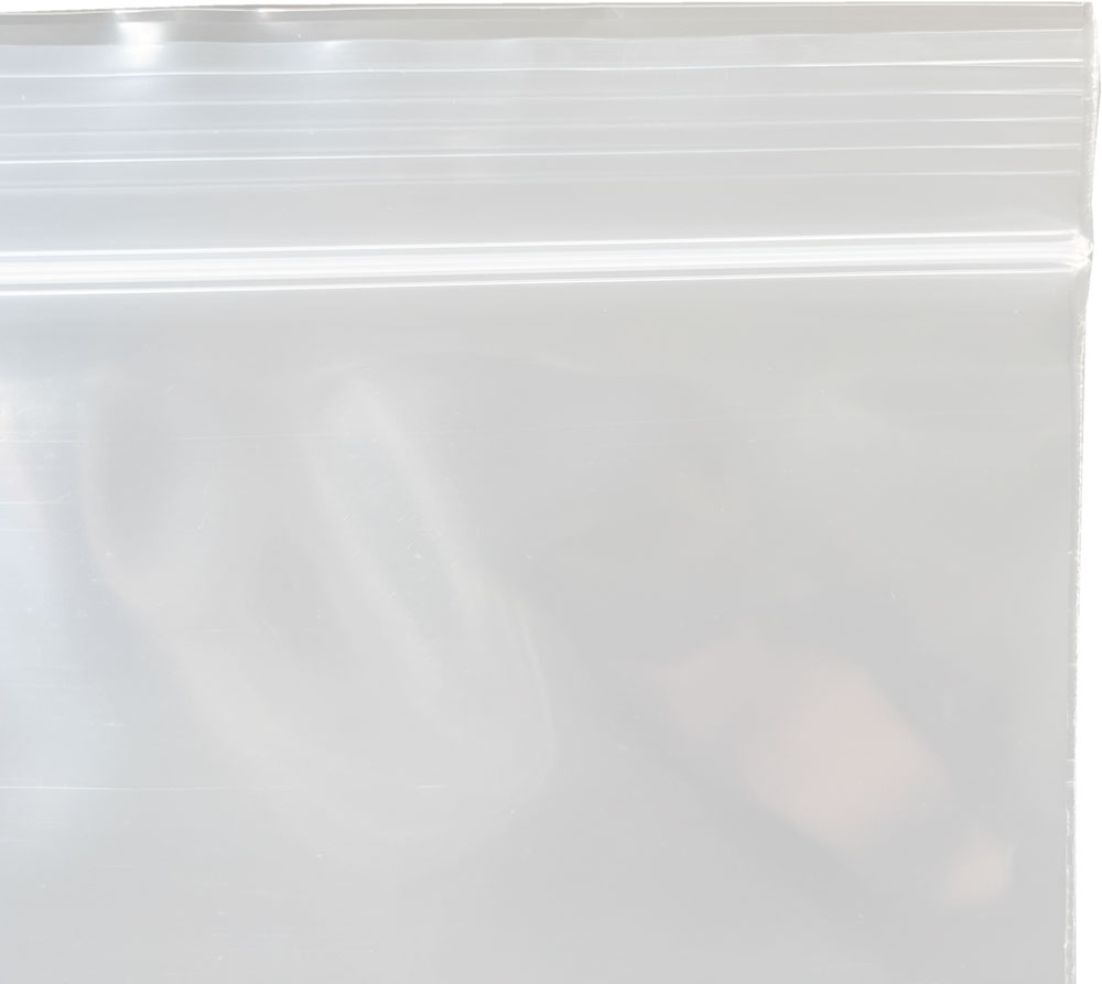 20 x 20 Clearzip Locking Top Bags 4 Mil Zipper and Offset Lip