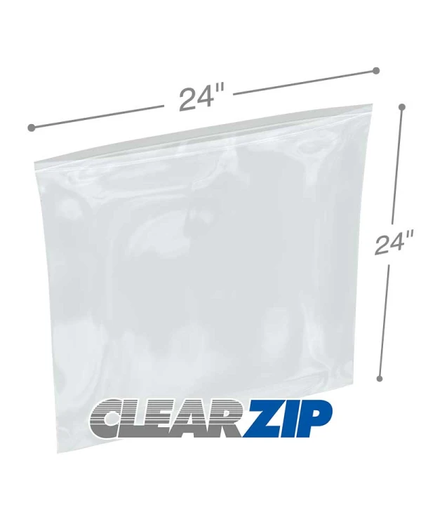 24 x 24 Zipper Locking Bags 2 Mil 24 x 24 2 Mil Ziplock Bags