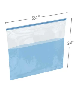 24" x 24" Leakproof Reclosable Zipper Bags