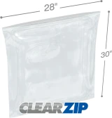 28 x 30 .006 Clearzip Lock Bags